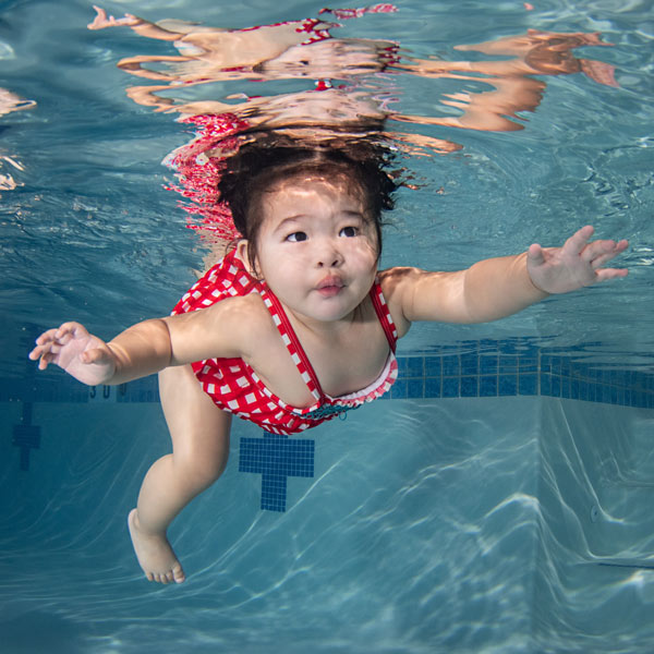 Baby best sale girl swimming